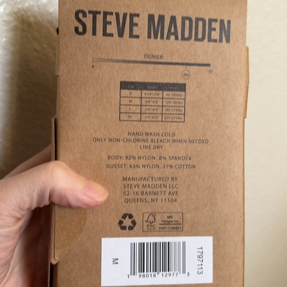 Steve Madden microfiber opaque tights 2 pairs
